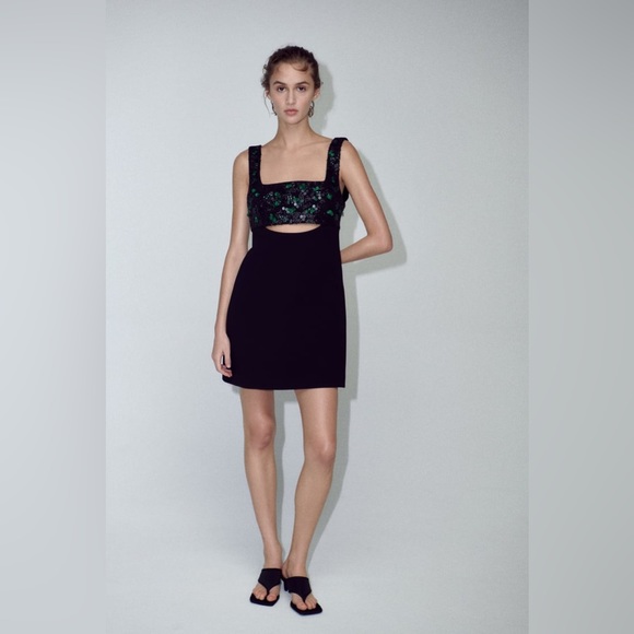 ZARA Bloggers Fav Sequin Dress - Picture 2 of 14